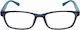 Frog Optical Lesebrillen +4.00 in Blau Farbe