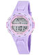 Calypso Kinderuhren Lila mit Gummiarmband