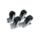 Set of 4 Wall-Mount Wheels Steel Steel Steel-zmn-tkr-wb-xx