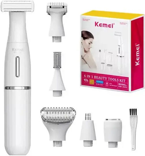 Kemei Σετ Αποτρίχωσης Epilator για Πρόσωπο & Σώμα KM-3523