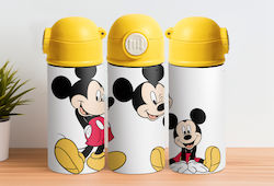 Mickey Thermos Cap 360ml Yellow Personalized