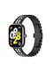 Xiaomi Redmi Watch 6 5 4 Xiaomi Redmi Watch 4 Xiaomi Smart Band 9 Pro Metal Strap Butterfly Buckle Five Beads Black Silver B