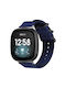 Huawei Watch Fit4 Fit4 Pro Fit3 Xdfind Ring Buckle Nylon Canvas Watch Band Midnight Blue