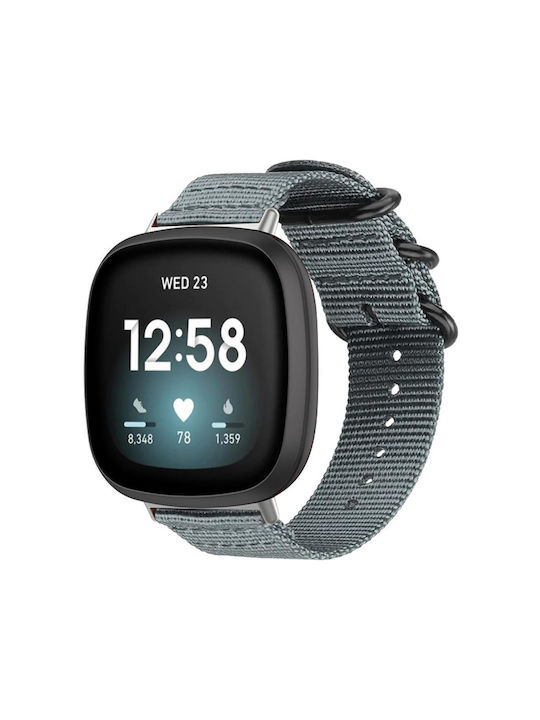 Samsung Galaxy Watch Ultra Ultra 2025 Xdfind Ring Buckle Nylon Canvas Watch Band Сив