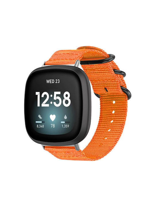 Samsung Galaxy Watch Ultra Ultra 2025 Xdfind Ring Buckle Nylon Canvas Watch Band Оранжев