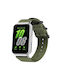 Samsung Galaxy Fit3 Sm-r390 Xdfind Ring Buckle Nylon Canvas Watch Band Army Green