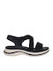 Γυναικεία Ανατομικά Σανδάλια Flatforms Μαύρα