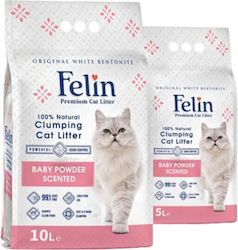 Felin Cat Litter with Baby Powder Scent 5lt