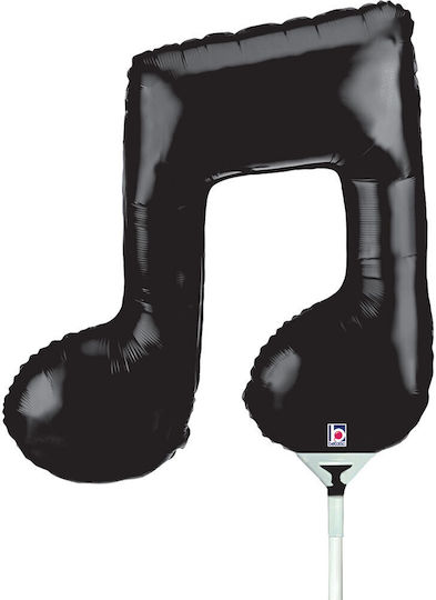 14" Mini Balloon Double Black Musical Note