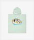 Essential Swe-2024se1734 Beach Poncho White/blue-bluey 65x65 Poncho Θαλασσης