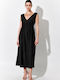 Sommer Maxi Damenkleid Schwarz S262032
