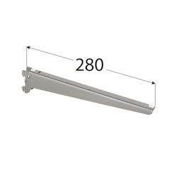 Shelf Bracket 280 Gray Set Shelf Bracket 280 Gray Set