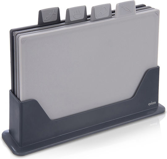 Orion Schneidebretter Kunststoff Grau 30x20cm 4 Stück