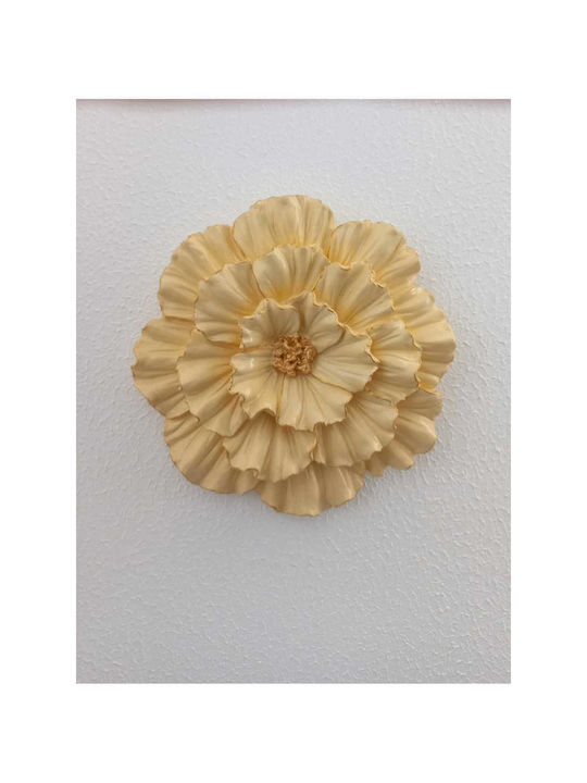 SteweHome Wall Decor Handmade Yellow 16.5x16.5cm