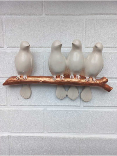SteweHome Handmade Beige Wall Decor 27x15cm
