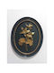 Stewehome Oval Painting Details Gold Aztec Black Anthracite Black 21x17 Cm