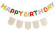 Σετ Γιρλάντα "happy Birthday" Πολύχρωμη & Banner Personalised Playful Brights