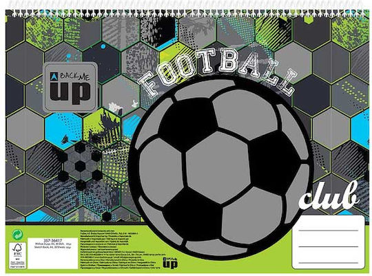 Μπλοκ Ζωγραφικής Bmu Football Club 30 Φύλλων
