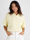 Short Sleeve Women's Shirt Yellow