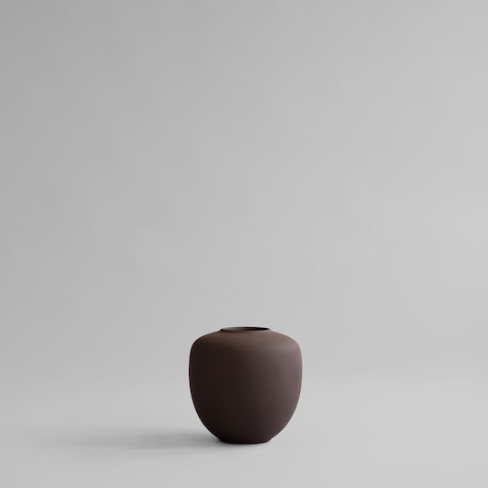 101 Copenhagen Decorative Mini Ceramic Brown Vase 25x25xH25cm