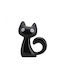 Qeeboo Dekorative Keramikvase Schwarz 25x8.5xH32cm