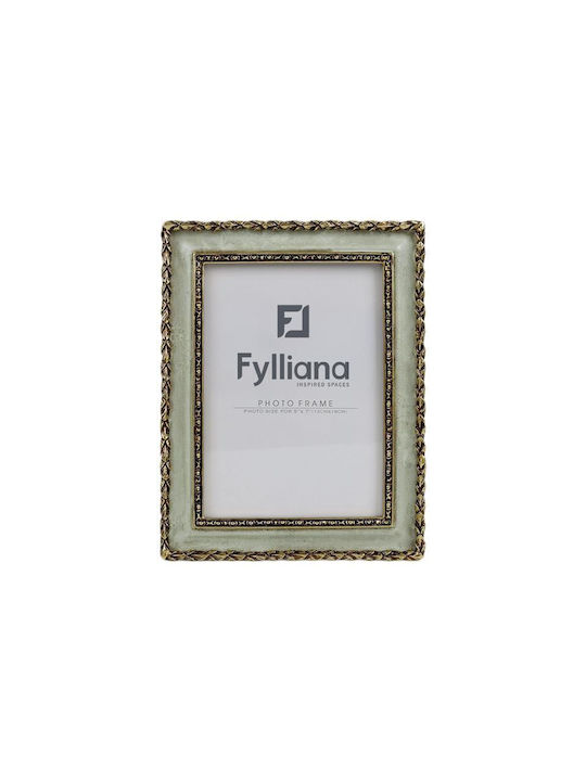 Fylliana Fotorahmen Kunststoff mit Goldenem Rahmen