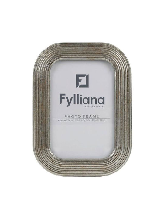 Fylliana Κορνίζα Πλαστική με Ασημί Πλαίσιο