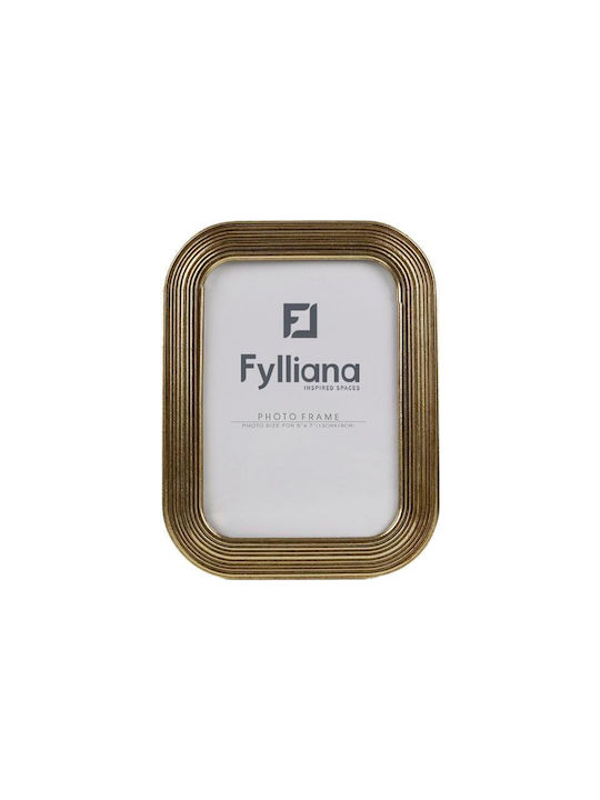 Fylliana Fotorahmen Kunststoff mit Goldenem Rahmen