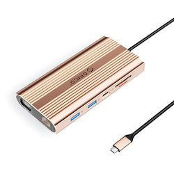 Orico XDR 12-in-1 USB-C Docking Station With HDMI 4K PD Ethernet