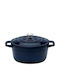 HKoenig Round Cast Iron Dutch Oven 33.5cm 4.7lt