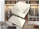 Fabric Storage Box for Underwear / Clothes / Shoes in White Colour 28x28x10cm