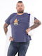 Ink Kukuxumusu Mens T-shirt Small Blue