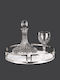 Best Man Set Crystal Metallic Inox with Silver Mirror 3 Pieces