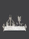 Best Man Set Crystal Glass Metallic with Mirror 3 Pieces