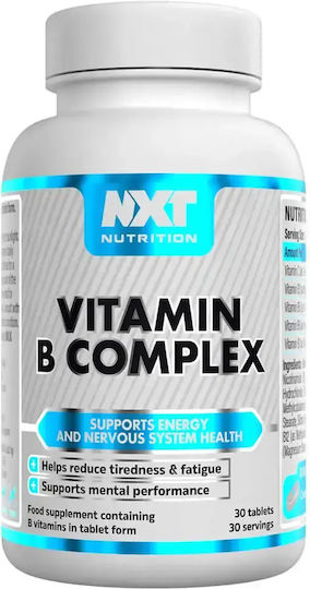 Nxt Nutrition Vitamin B Complex Vitamin for Energy, Immune Support & the Nervous System 60 Tablets