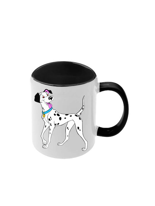 Κούπα Dalmatians Δαλματίας Μαύρη Λαβή Εσωτερικό