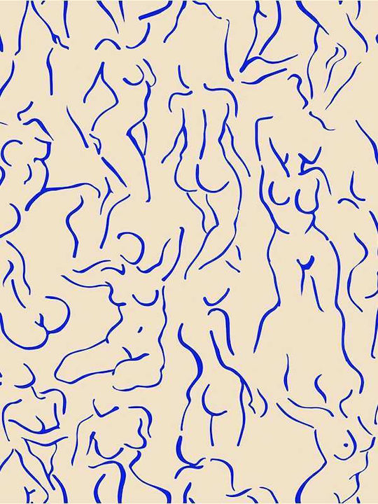 Poster Matisse Blue Lined Bodies Art023 40cm X 50cm-55987pd156876
