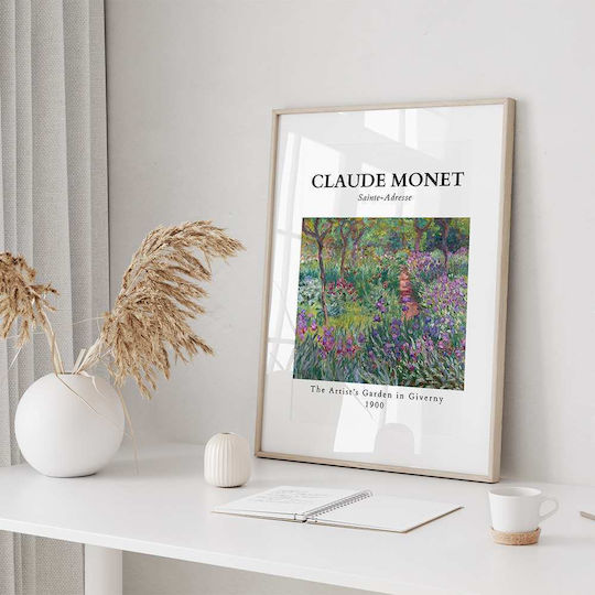 Poster Claude Monet Artists Garden In Giverny Art086 40cm X 50cm-56048pd156705