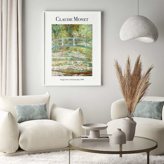 Poster Claude Monet Bridge Over A Pond Lilies Art103 40cm X 50cm-56049pd156699