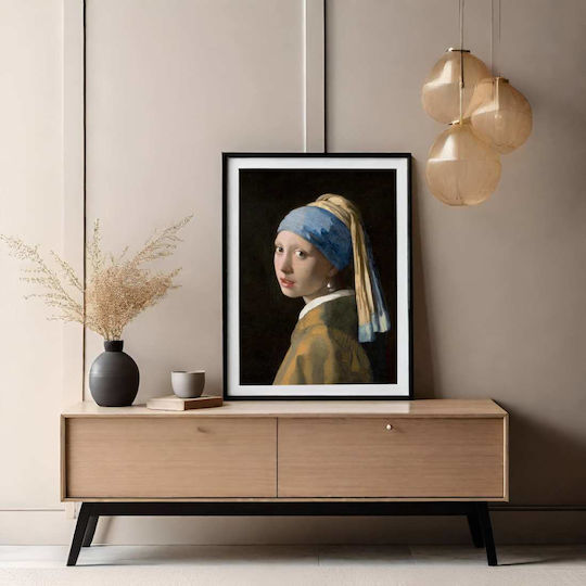 Poster Johannes Vermeer Girl Pearl Earring Art022 40cm X 50cm Premium Μαύρο Ξύλινο Κάδρο-56110pd156652f55323