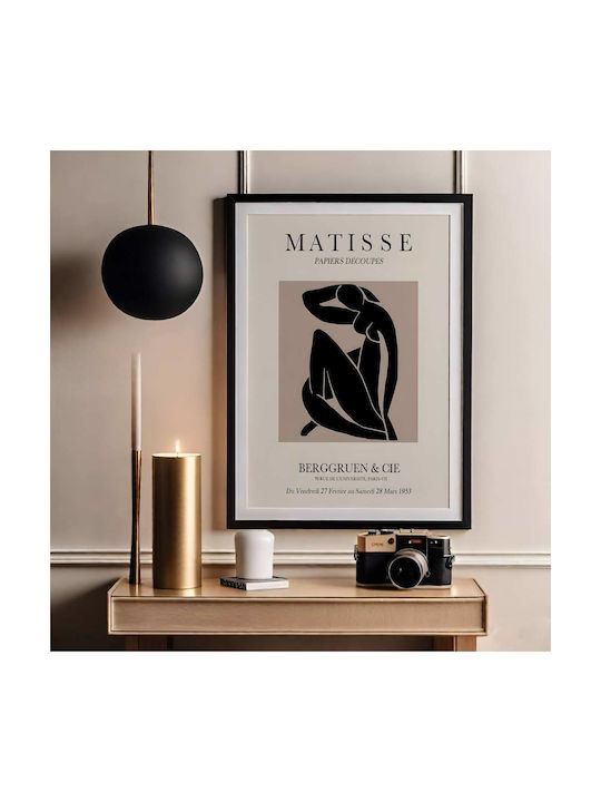 Poster Matisse Papiers Découpés Art049 40cm X 50cm Premium Black Wooden Frame