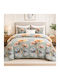 Pucioasa Set Huse Pentru Pilote 200x220cm Dublu Cu 4 Fețe De Pernă & 1 Cearșaf Pastel Flowers