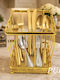 Metallic Gold Cutlery Drainer