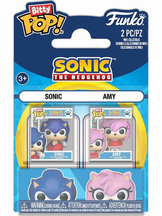 Funko Bitty Pop! Games: Sonic The Hedgehog - Sonic & Amy Bundle of 2