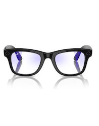Ray Ban Wayfarer Shiny Black Frame, Clear Lens Smart Glasses Μαύρα