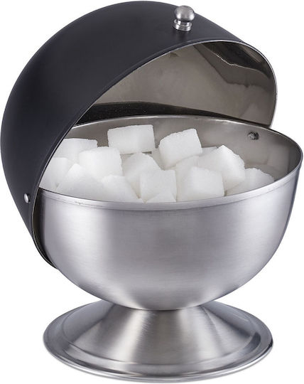 Relaxdays Relaxdays Zuckerdose Servierung Metallisch Schwarz