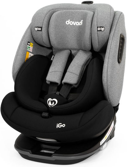 Dovadi IGO Car Seat i-Size with Isofix Black-Grey 0-36 kg