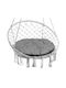 AIO Factory Waterproof Round Garden Swing Cushion Grey 65x65cm