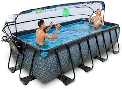 Exit Toys Schwimmbecken mit Metallic-Rahmen Grau Exit Toys Schwimmbecken mit Metallic-Rahmen Grau