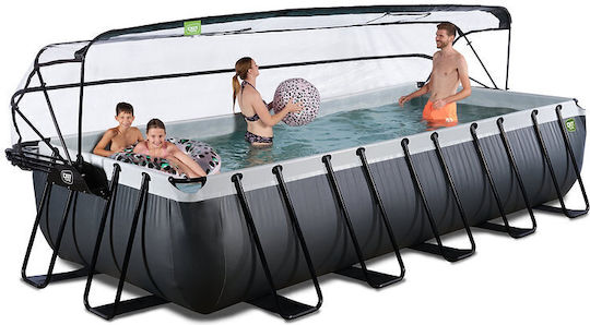 Exit Toys Piscină PVC cu cadru metalic 540x250x100cm Neagră